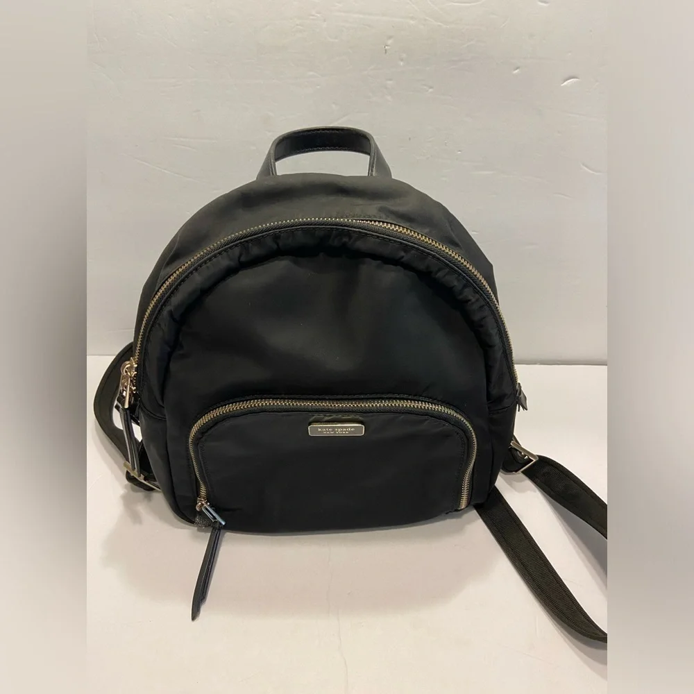 Kate Spade Dawn Black Nylon Medium Backpack